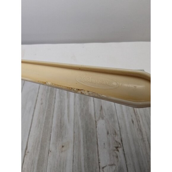 Vintage Lustro Ware Tan Almond Nylon Plastic Slotted Spoon 11" - Picture 7 of 7